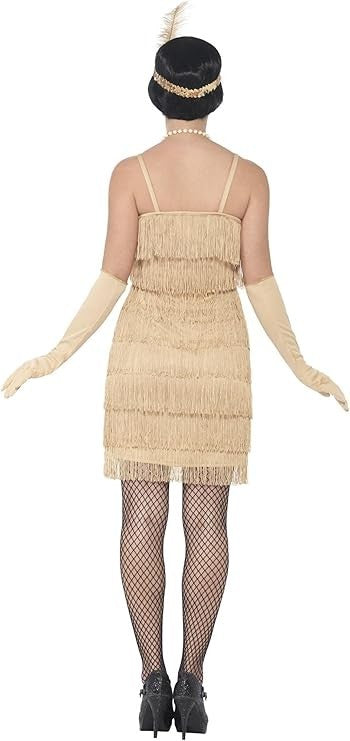 Ladies 1920s Flapper Costume Adults Charleston Fancy Dress Womens Gatsby Medium