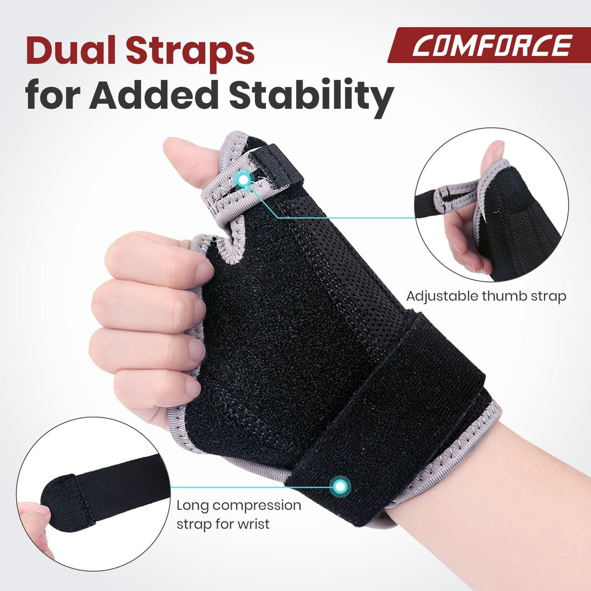 Left Hand Thumb Wrist Brace Support Hand Sprain Carpal Tunnel Arthritis Sports