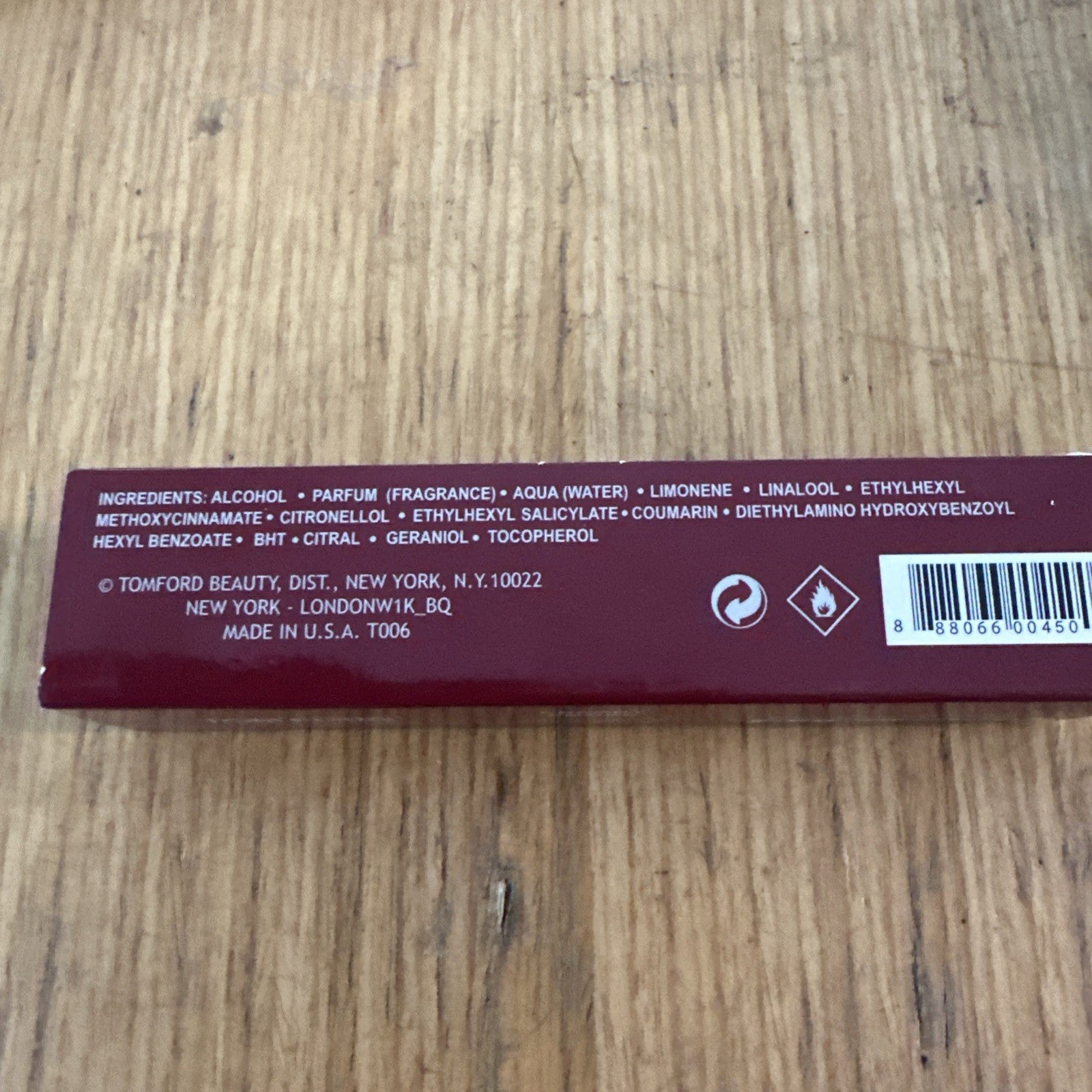 Tom ford Cherry Smoke Travel Sized Bottle 33ml