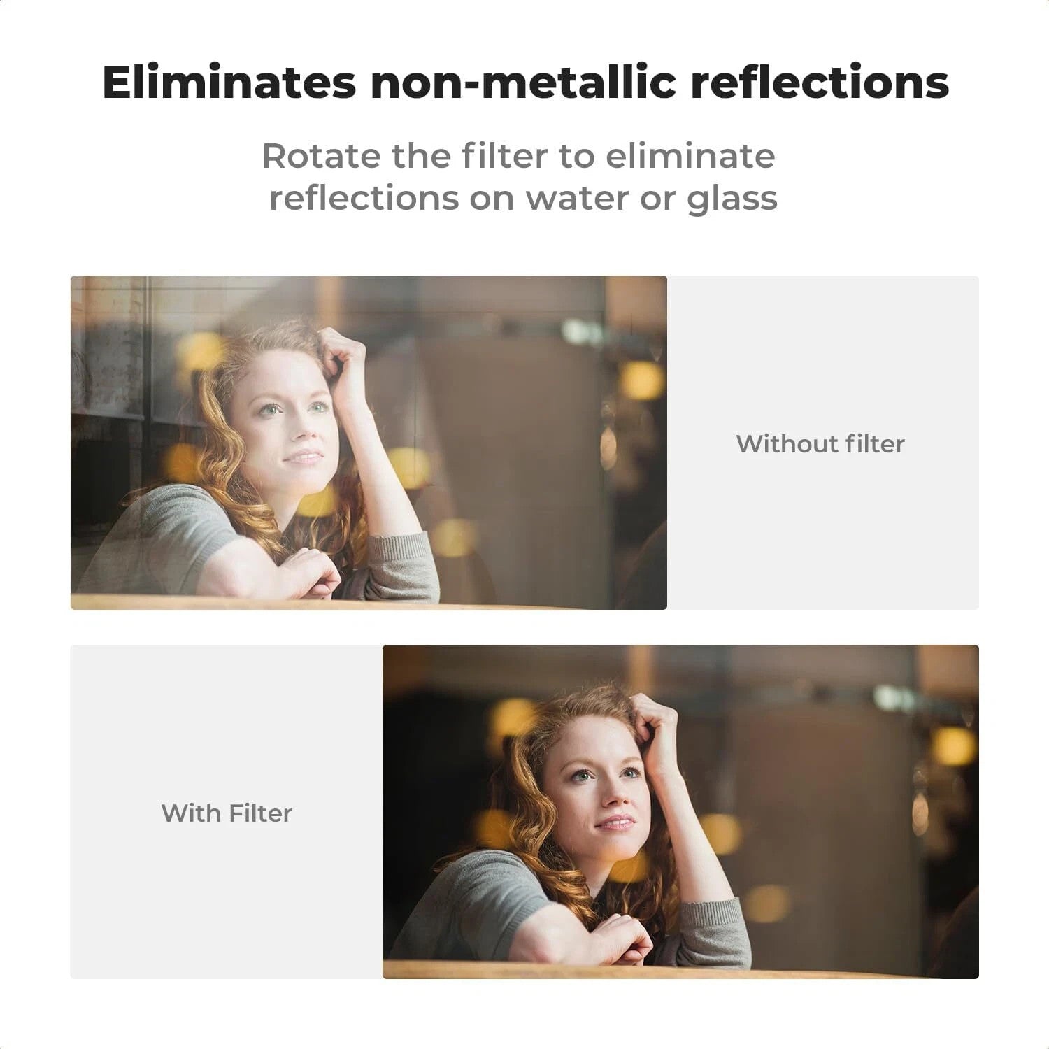K&F Concept 52mm CPL Filters Clip-on Filter Polarizing for iPhone 17 Universal