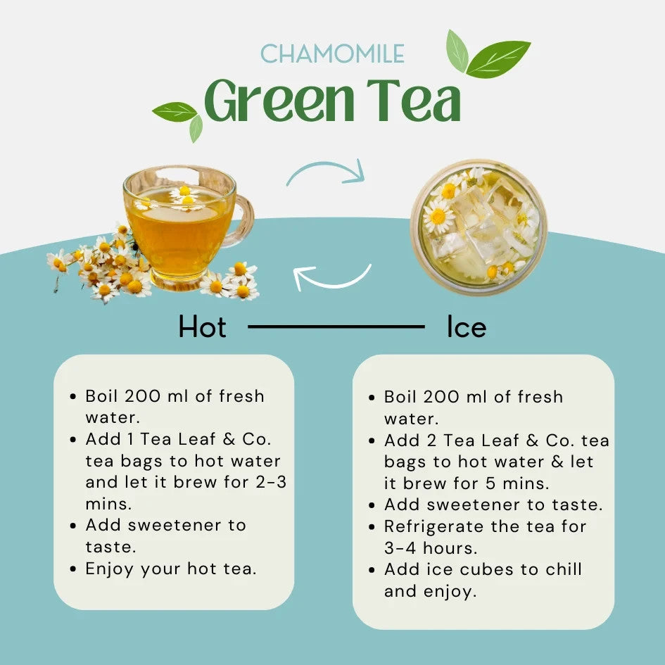 50 Chamomile Tea Bags Herbal Tea Caffeine-Free Helps Sleep Anti-inflammatory