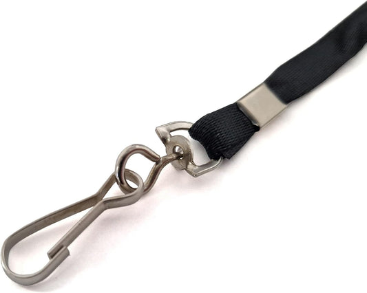 Plain Lanyard Neck Strap metal clip 15mm ID Lanyard For ID Badge Holder