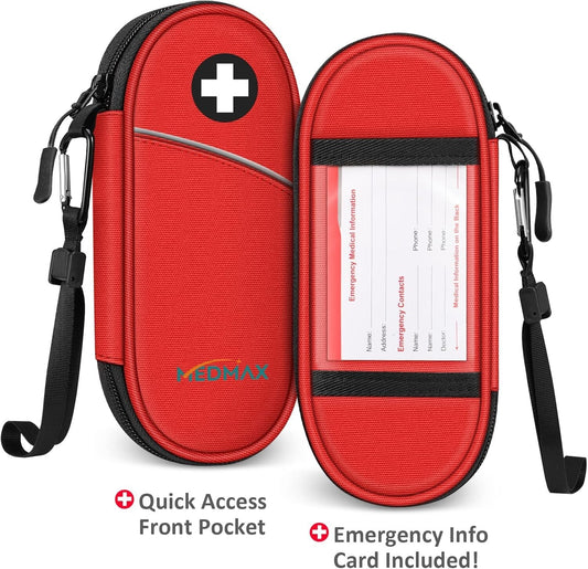 MEDMAX Insulin Cooler Travel Resistant Insulated - Pink Red or Black