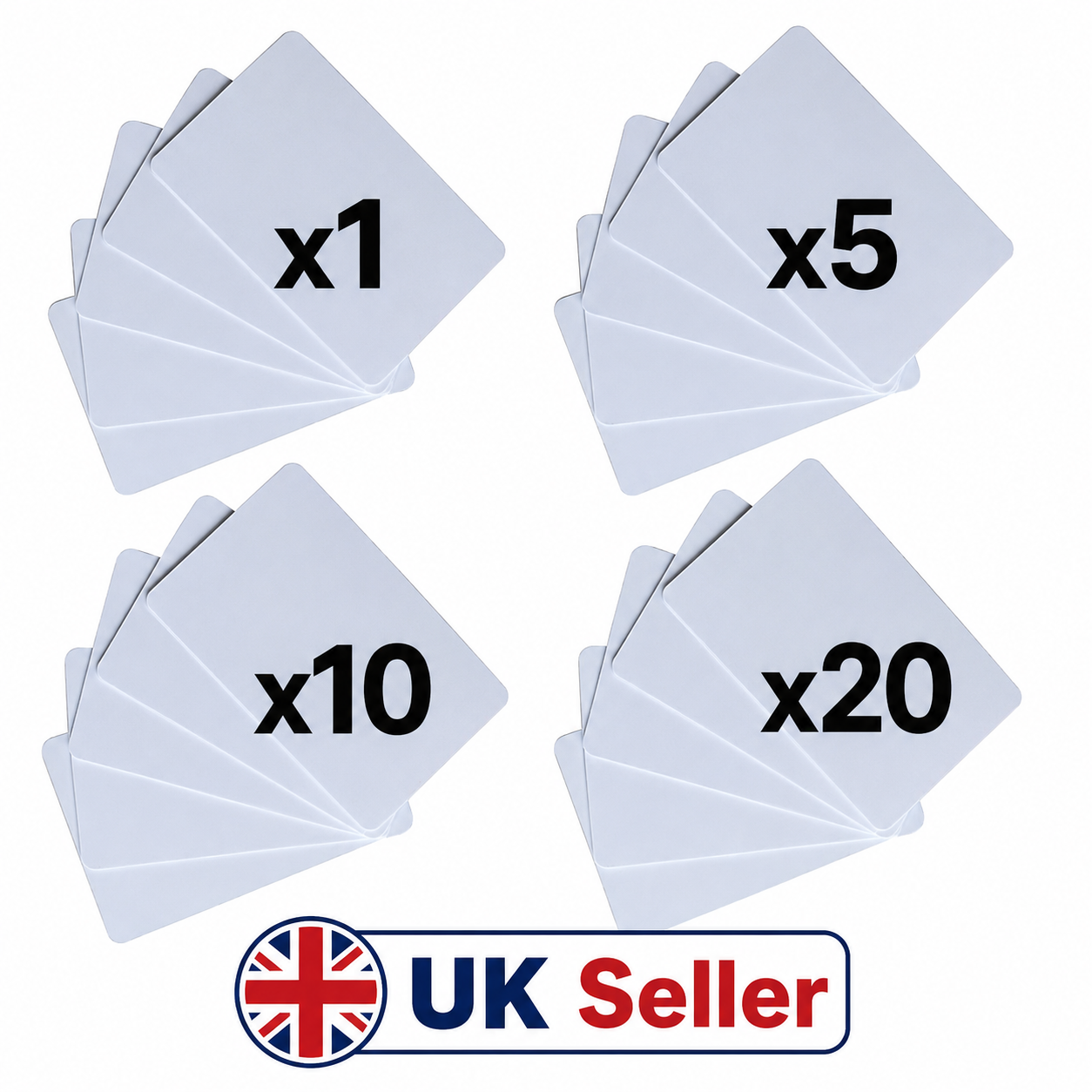 MIFARE Classic 1K Compatible RFID Card 13.56MHz ISO14443A Hotel Access Blank UK