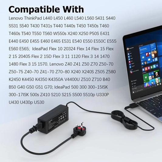 45W Laptop Charger For Lenovo Thinkpad T470 T470S T460 T460S T430 T440 T440S G50