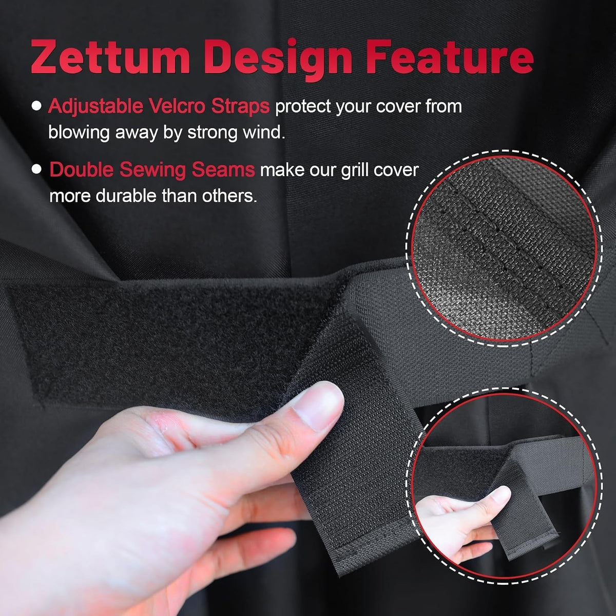 Zettum BBQ Cover 139 CM - Grill Barbecue Cover for Nexgrill, Monument, Dyna-glo,