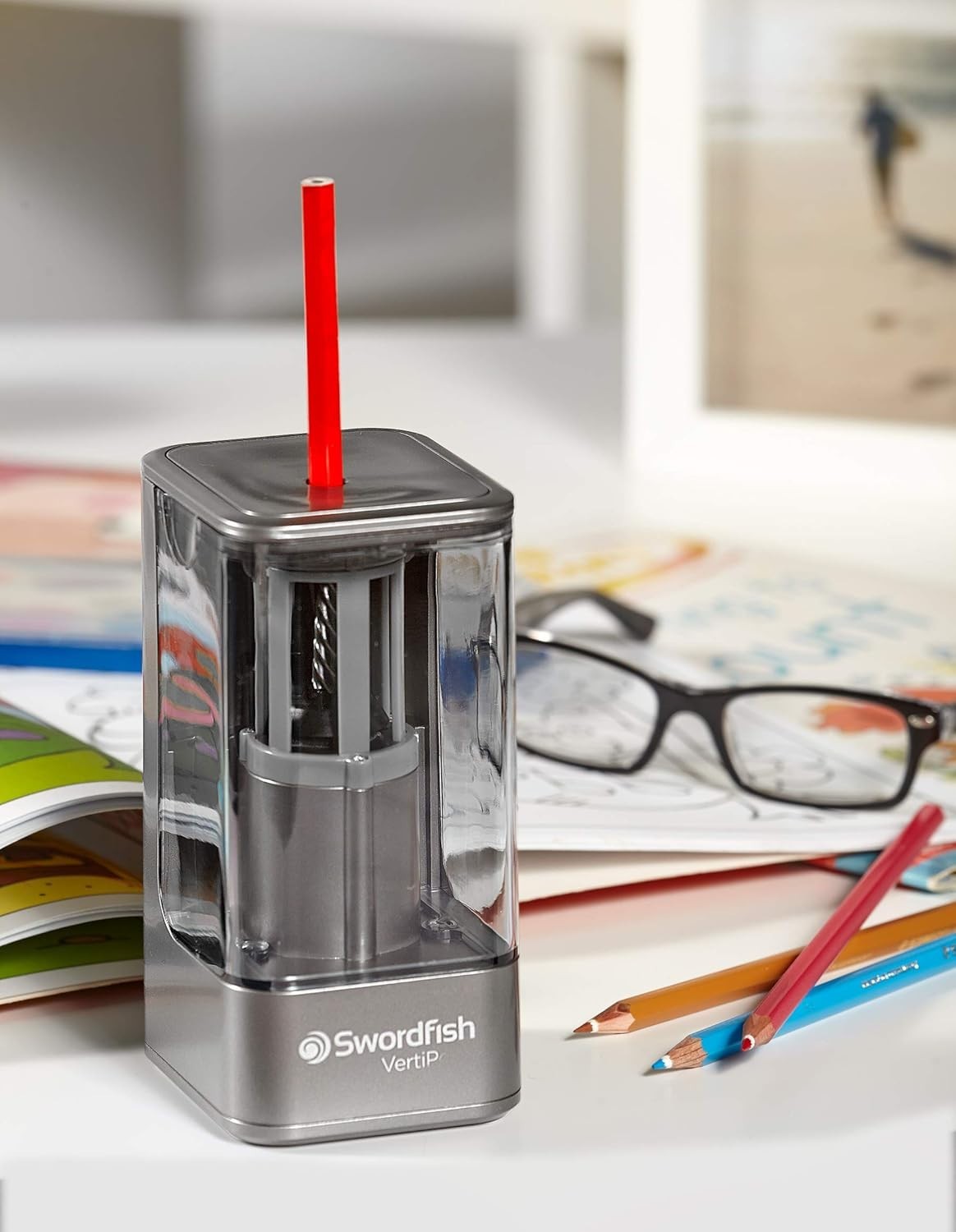 Swordfish Vertipoint Mains Electric Pencil Sharpener - 8mm - 40310