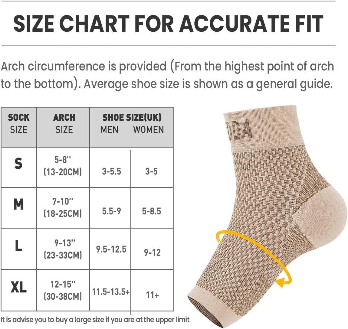 AVIDDA 2 Pack Ankle Support Brace for Men and Women, Compression Sleeve Socks M