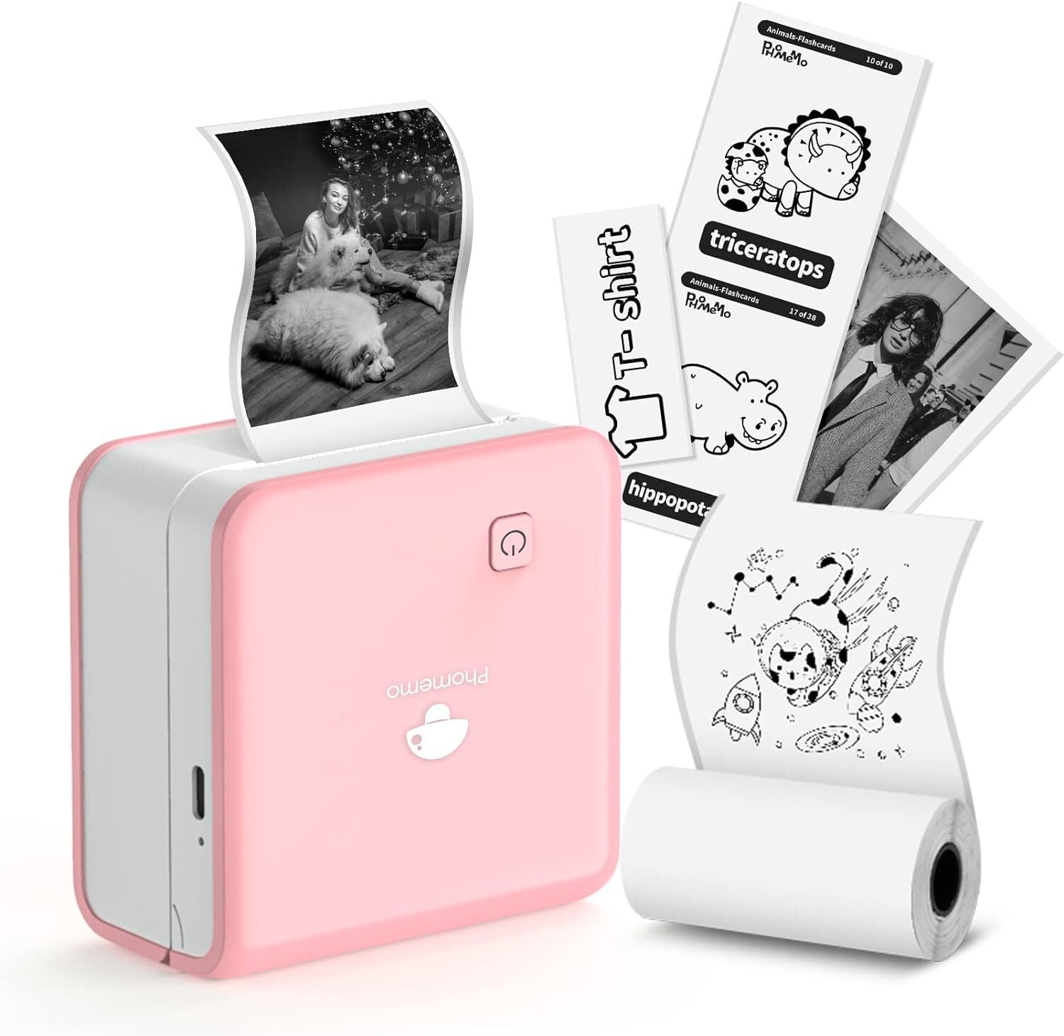 Phomemo M02 Bluetooth Mini Pocket Thermal Printer Sticker Wireless New