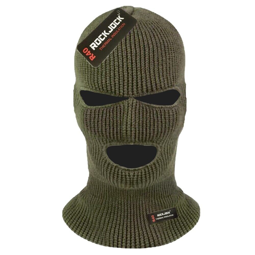 Rock Jock Thermal Insulated Balaclava Knitted Winter Masks Snood SAS Army Issue