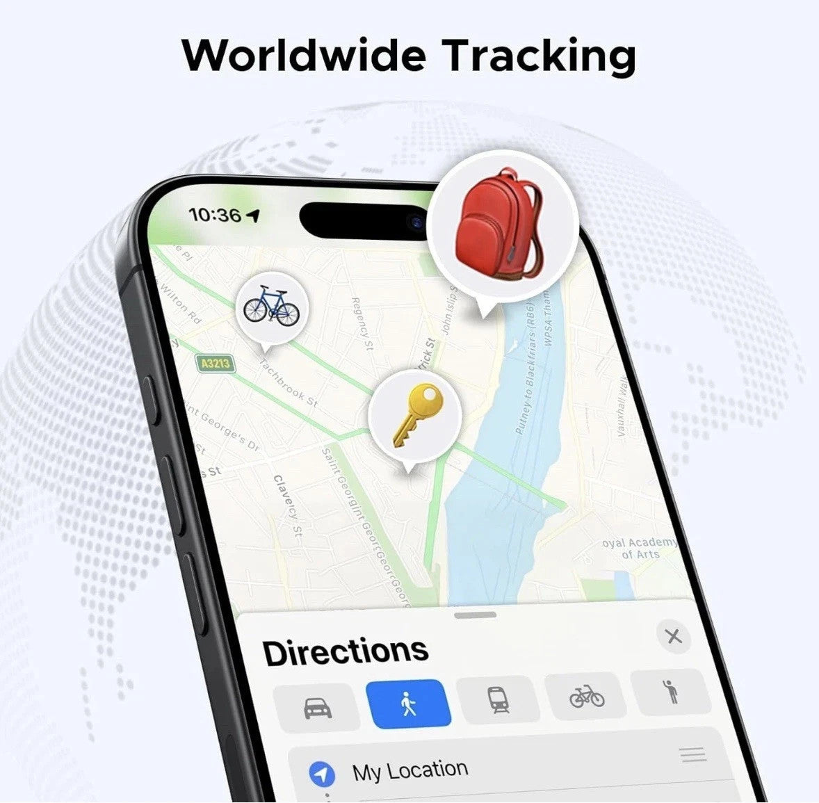 4x UGREEN Apple iPhone iOS Find My Tag Tracker Smart Bluetooth Item Finder