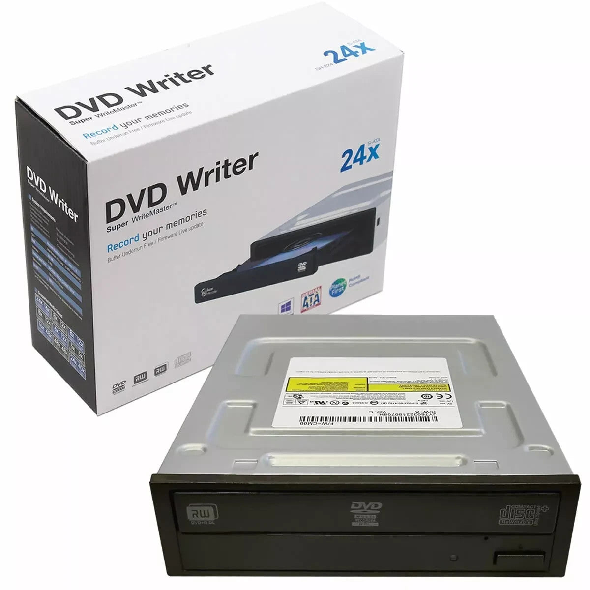 Internal DVD RW Drive 24X Optical Disc Writer Rewriter Burner DVD±R CD-R UK