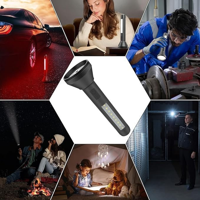 Masmejor LED Torch Rechargeable, Super Bright Torches Long Working Time Camping