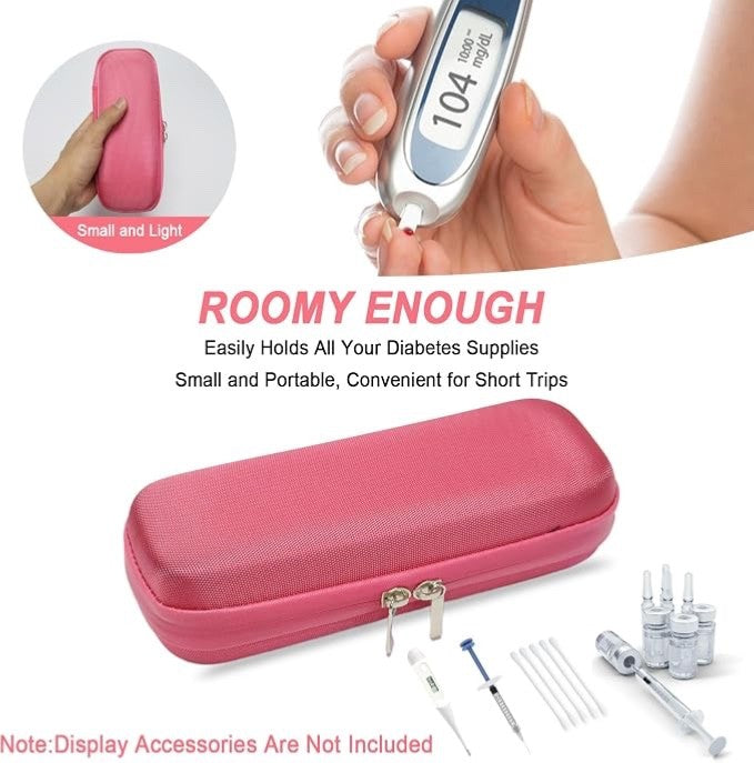 Insulin Pen Cooler Travel Case Diabetic Medication Insulated with 2 Ice Pack UK