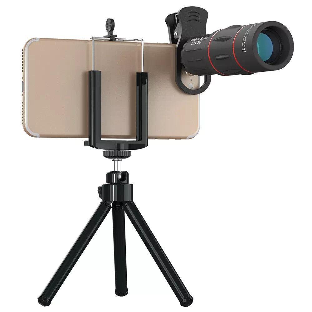 APEXEL 18X Telescope Camera Lens Zoom Telephoto Mobile Phone Lens Kit + Tripod