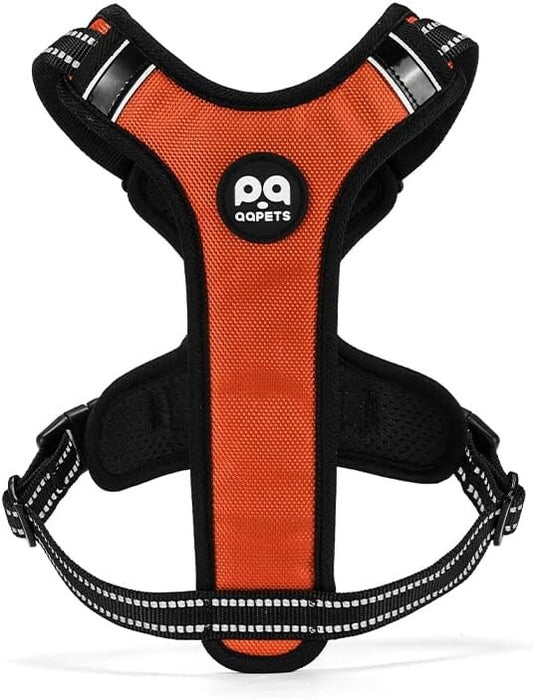 Roses&Poetry Dog Pet Harness Reflective No Pull Handle Adjustable