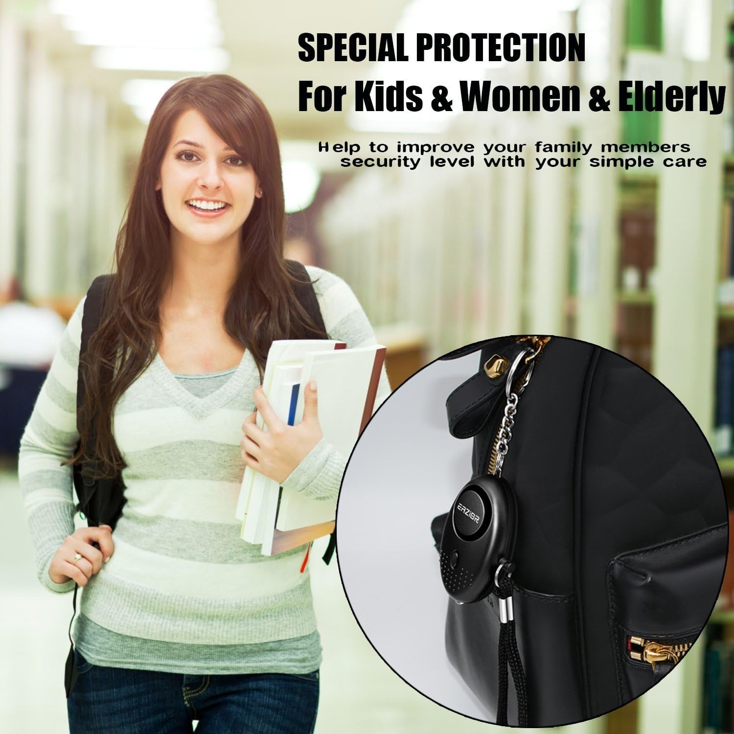 Police Approved Keyring Personal Panic Rape Attack Safety Security Alarm 140db