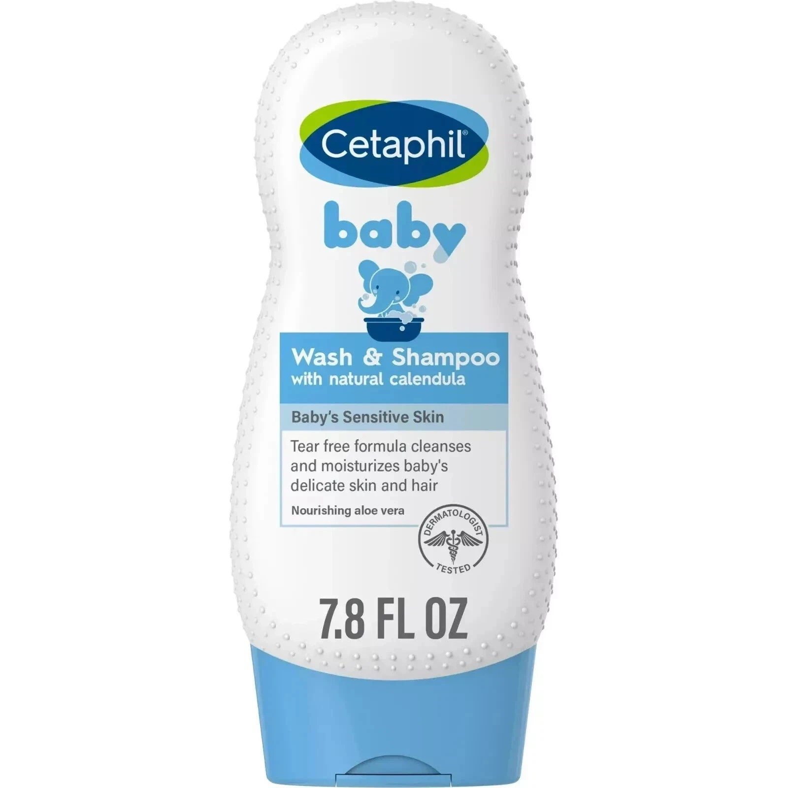Cetaphil Baby Shampoo and Body Wash with Organic Calendula, 7.8 Fl Oz - 3 Pack