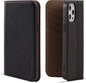 VISOUL iPhone 12 Pro Max Case,Genuine Leather Magnetic Closure Book Stand Wallet