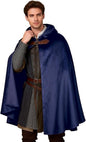 Hooded Robe Cloak Halloween Cape Wizard Knight Tunic Medieval Cosplay Costume