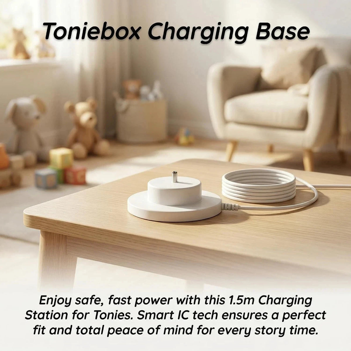 Charger For TonieBox Audio Player Base Station Compatible With Tonie Box White