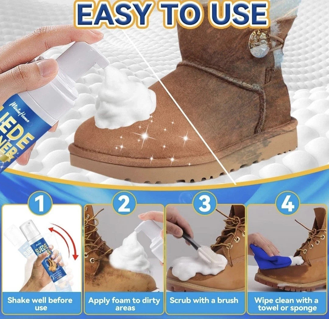 MiotuHome Shoe Cleaner, Suede Trainer Cleaner with 4-Side Suede Brush Cleaner