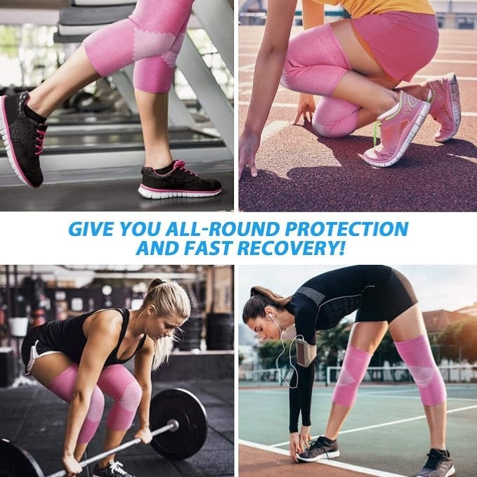 AVIDDA Knee Support Brace 2 Pack Compression Knee Sleeves for Arthritis Joint