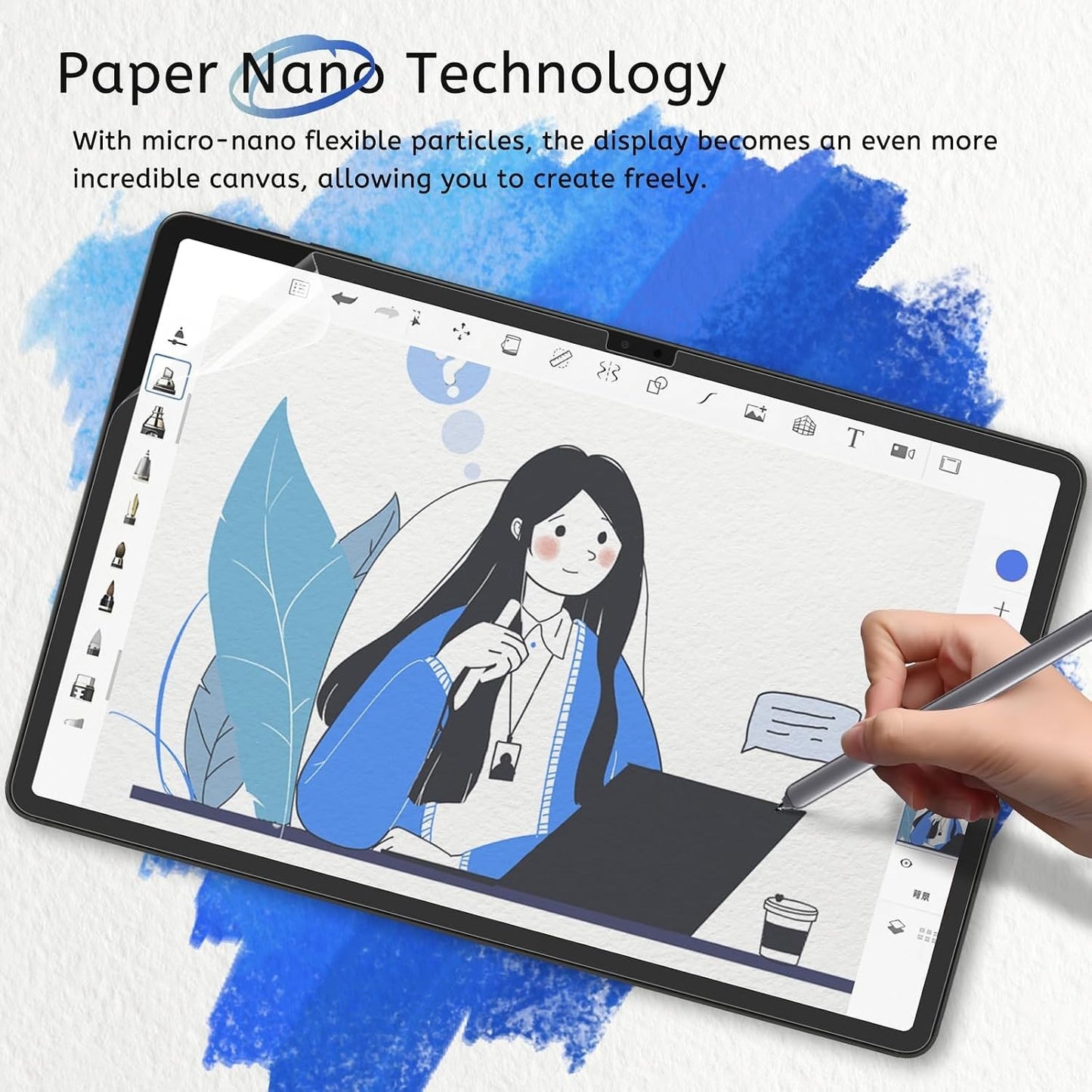 Paper Like Screen Protector for Galaxy Tab S11/S10 Lite/S10 FE/S9/S9 FE/S8/S7