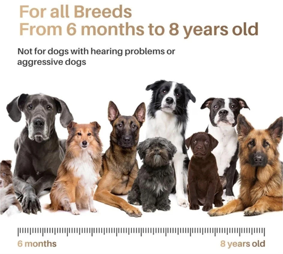 DOG TRAINER Handheld Ultrasonic Bark - All Breeds 6 months to 8 Years