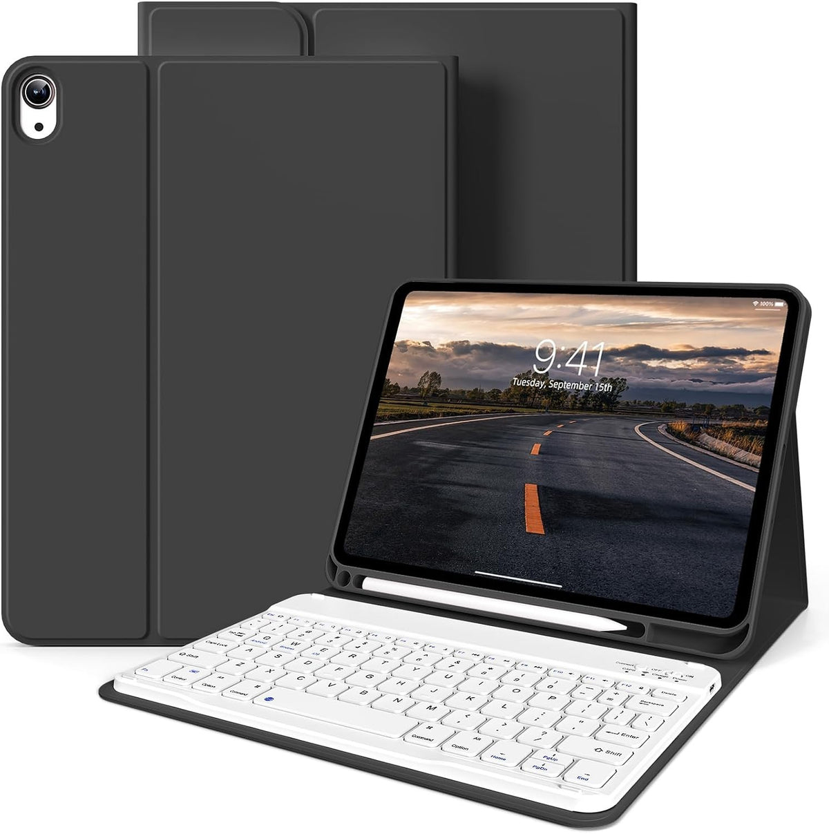 Keyboard Case for iPad 10th Generation 2022/iPad A16 11th Genration 2025 Black