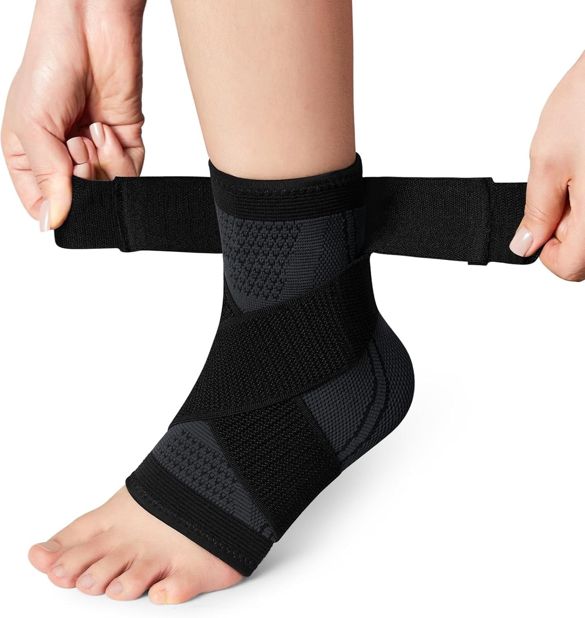 Avidda Ankle Support Brace Size S (1 Pack) - Adjustable Compression Sleeve for P
