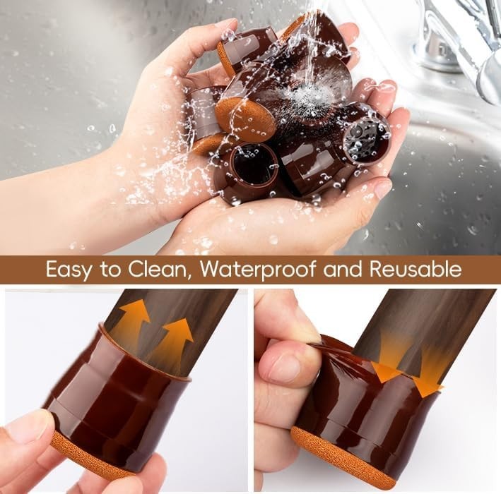 Chair Floor Leg Protectors (28-38MM) 28PCS, BAIPOK Silicon Chair Leg Caps