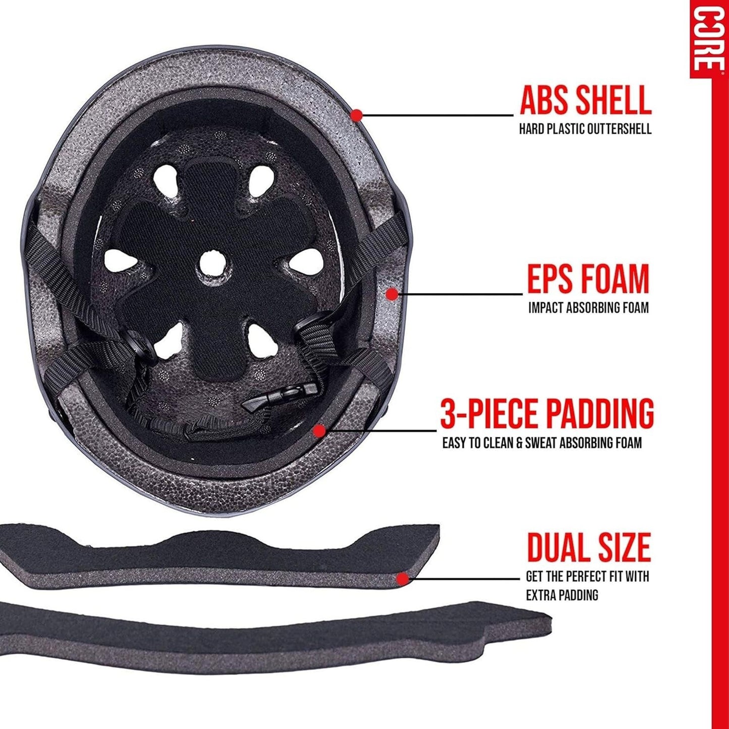 CORE Action Sports Helmet Bike Skate MTB Stunt Scooter Cycling Certified Helmet