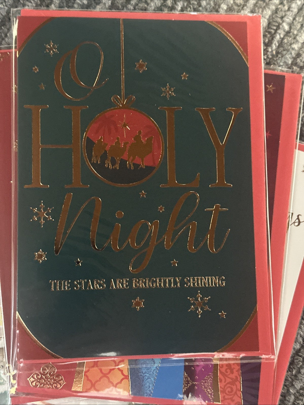 Pack 10 Christmas Cards Traditional Modern Classic Festive & 2 New Years Cards