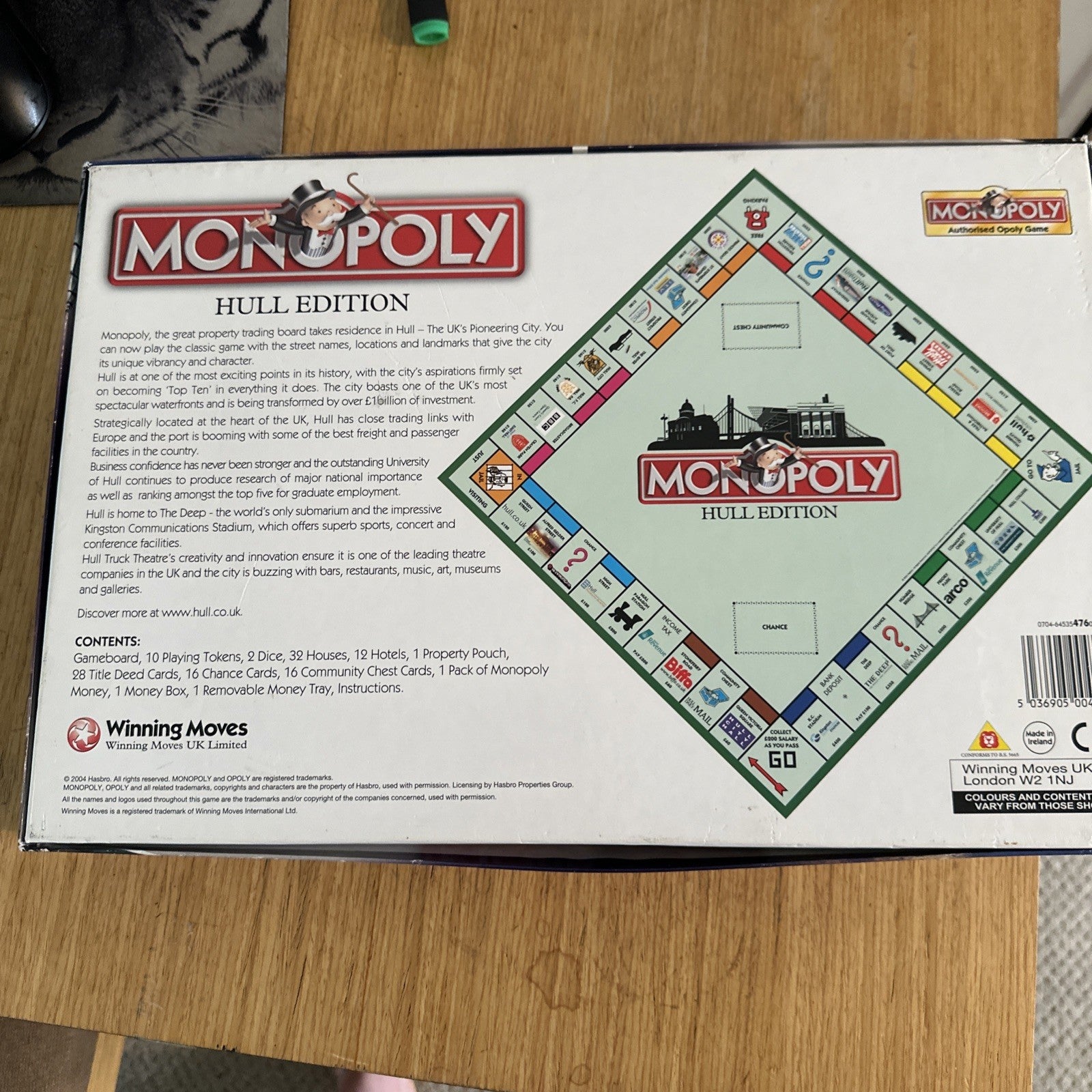Monopoly Hull Edition Board Game Vintage 2004 Ltd Edition 2-8 Players Sealed
