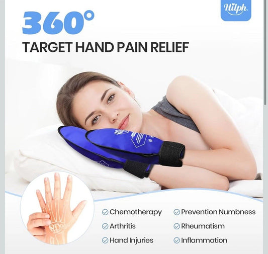 Hot Cold Therapy Hand Ice Pack Gloves Full Coverage For Arthritis Chemo Carpal