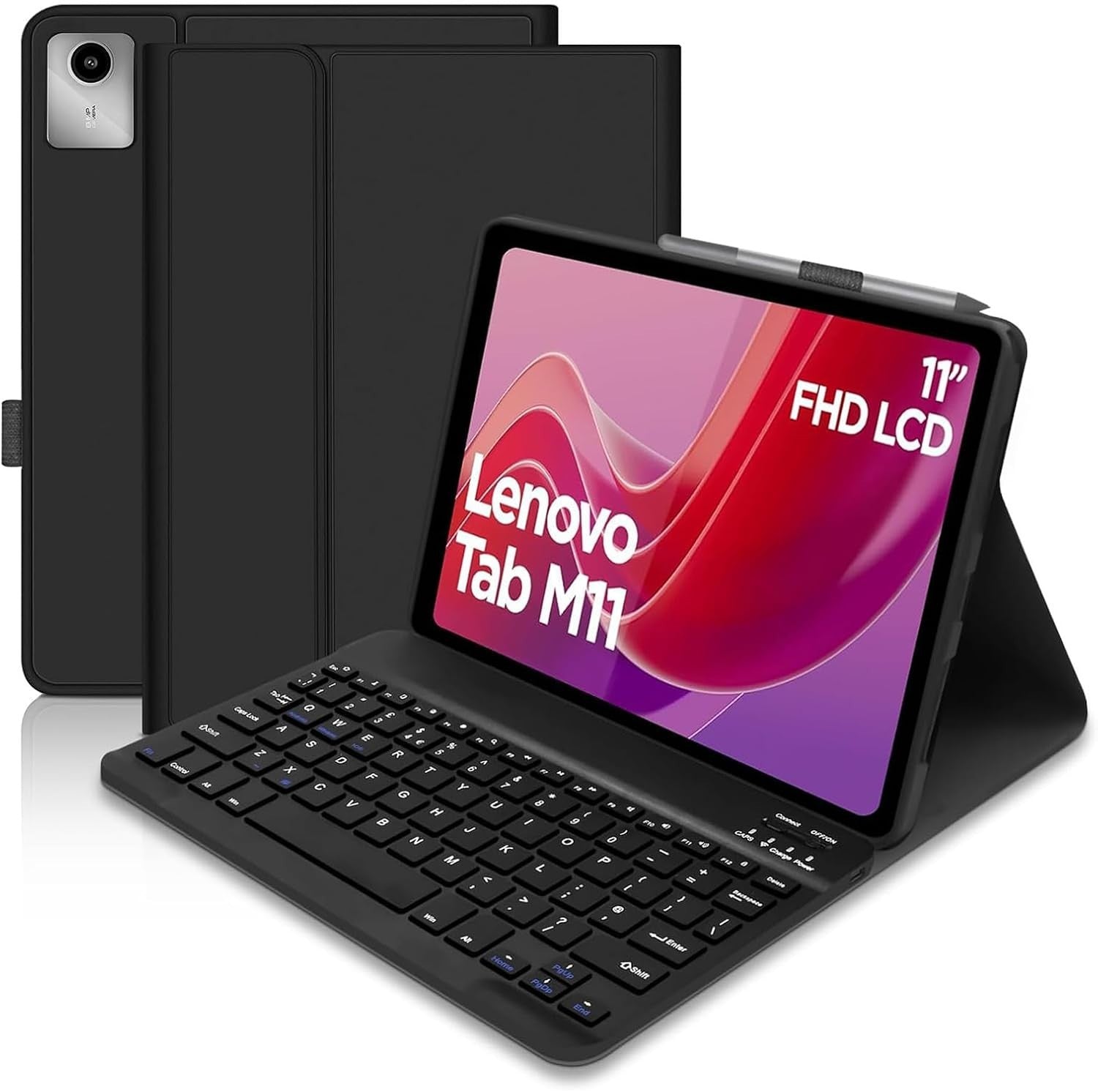 Backlit Keyboard Case With Mouse For Lenovo Tab M11 2024 TB330FU 11" inch Tablet