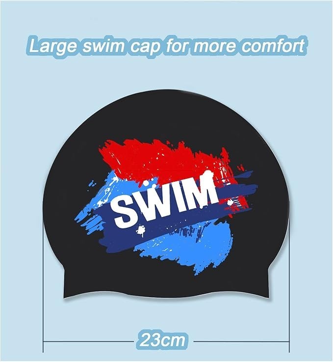 Kids Swimming Cap | Girls Boys Unisex Swim Pool Hat Waterproof Silicone Durable