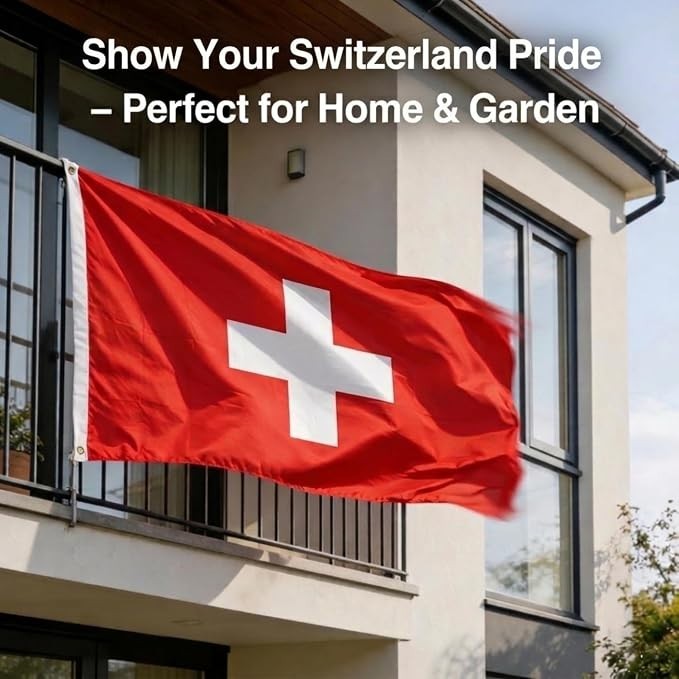 Flagseller UK Switzerland Flag 5ft x3ft High Quality