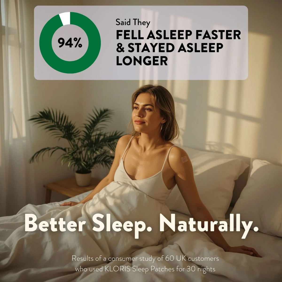 Kloris Sleep Time Patch 10mg - Biodegradable Waterproof - 30 Days