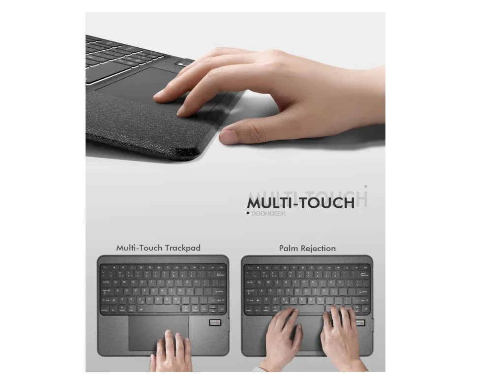 Doohoeek Bluetooth Keyboard Case w/LCD Screen Display for iPad Air 13 inch