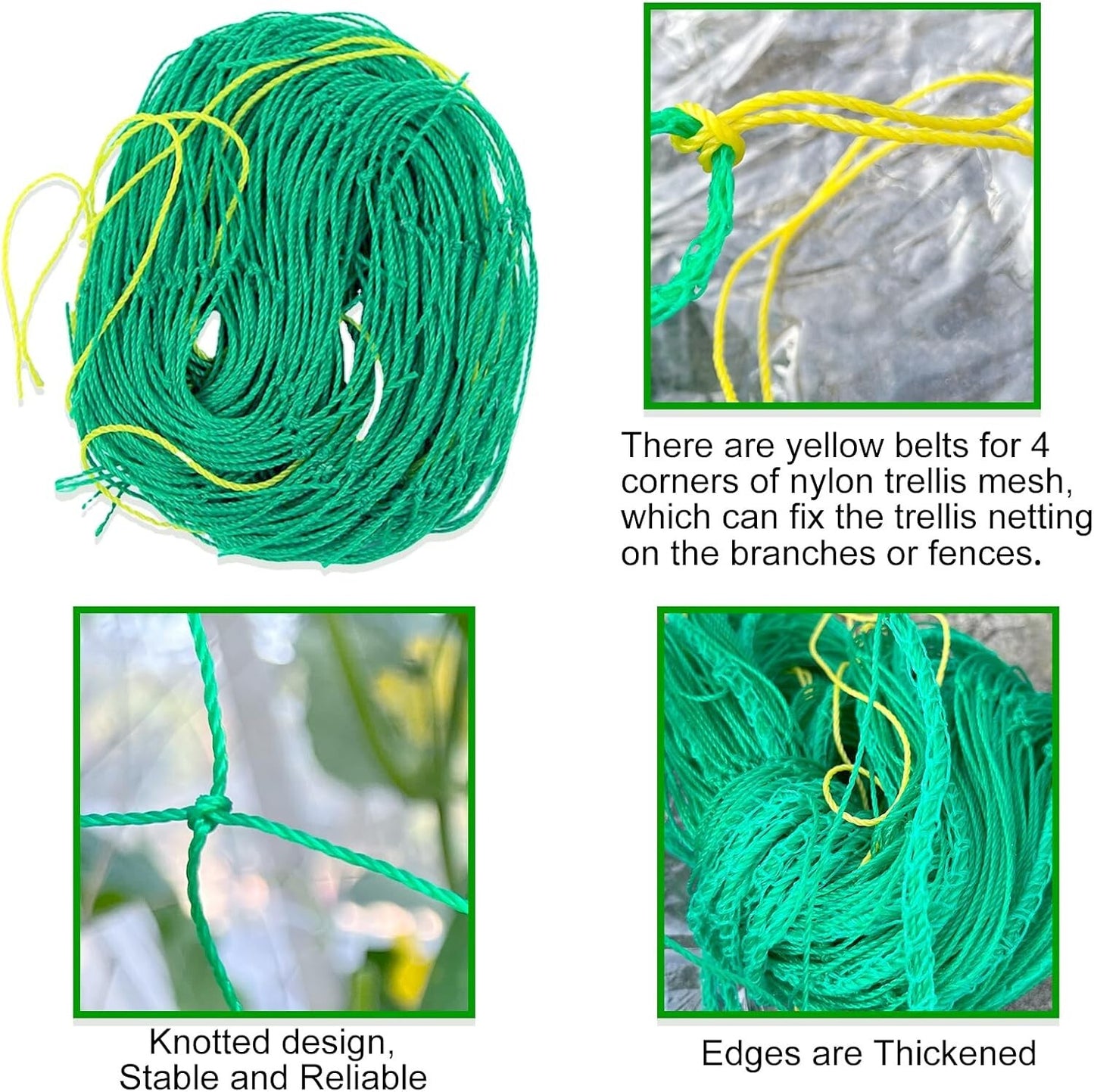 Plant Support Mesh Net Vegetable Fruit Climbing Netting Pea Bean Trellis 6mx1.8m