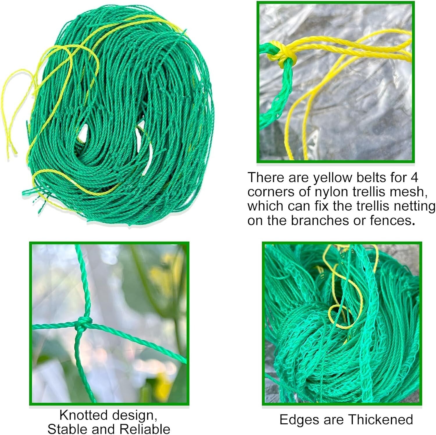 Plant Support Mesh Net Vegetable Fruit Climbing Netting Pea Bean Trellis 6mx1.8m