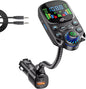SOARUN Bluetooth 5.3 FM Transmitter, 48W AUX Car Adapter Charger with Hifi Sound