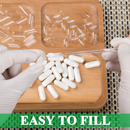 HPMC Empty Capsules Size 0# Vegan Clear Pharmaceutical Grade Caps UK