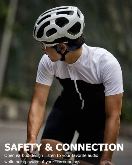 SANOTO DG08 Bone Conduction Headphones Open Ear Bluetooth Sports Headphones Blue
