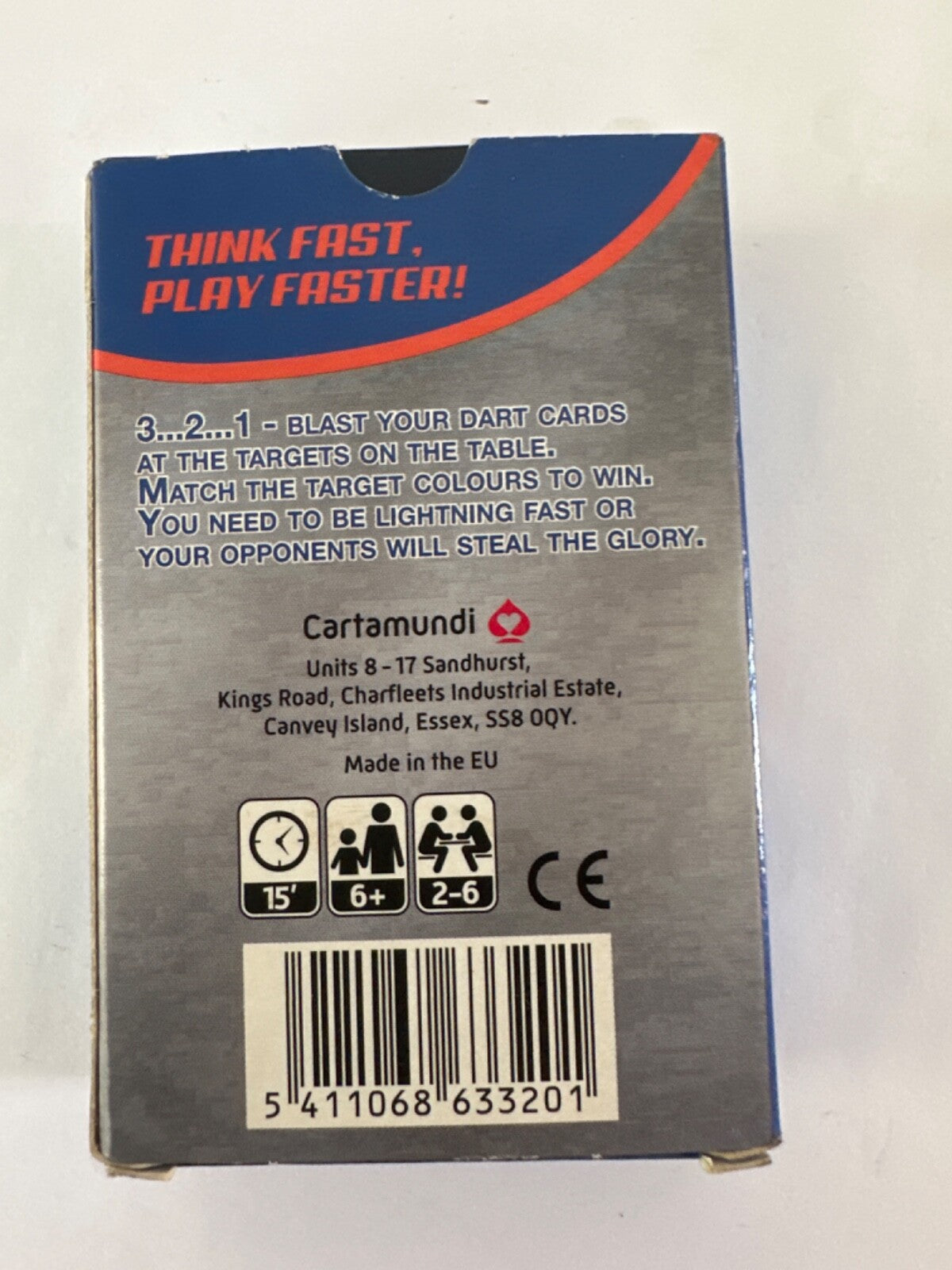 NERF HASBRO Playing Card Game (Cartamundi) Match Target & Dart Cards 2014 6+