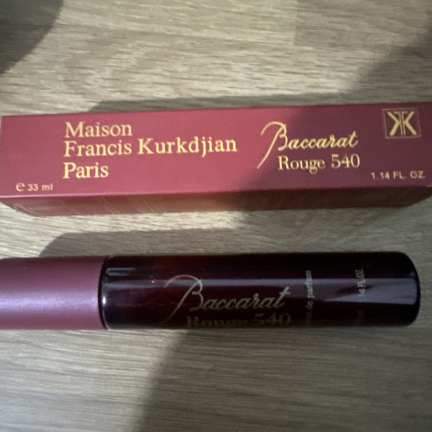 Maison Francis Kurkdjian Baccarat Rouge 540 Eau de Parfum Travel Size 33ml new 