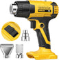 Seekone Cordless Dual Temperature Heat Gun for Dewalt 20V Battery [Not Included]