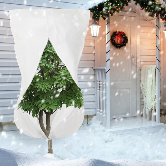 Extra Large Frost Protection Bag Fleece Winter Jacket Garden Plant Cover x2